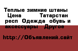 Теплые зимние штаны › Цена ­ 300 - Татарстан респ. Одежда, обувь и аксессуары » Другое   